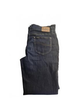Lee Women's Denim Dark Blue Jeans Size 14